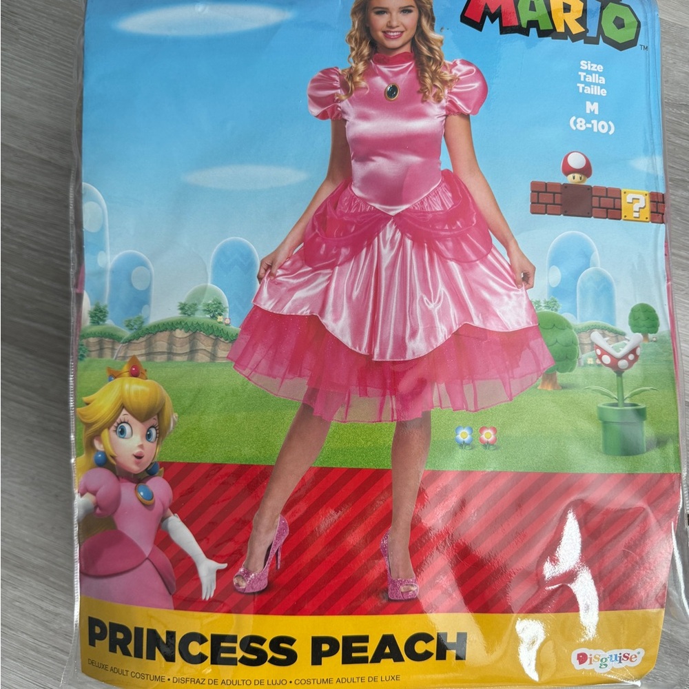 Adult Princess Peach costume size M